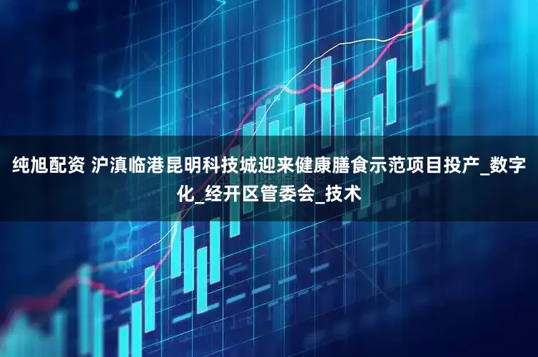 纯旭配资 沪滇临港昆明科技城迎来健康膳食示范项目投产_数字化_经开区管委会_技术